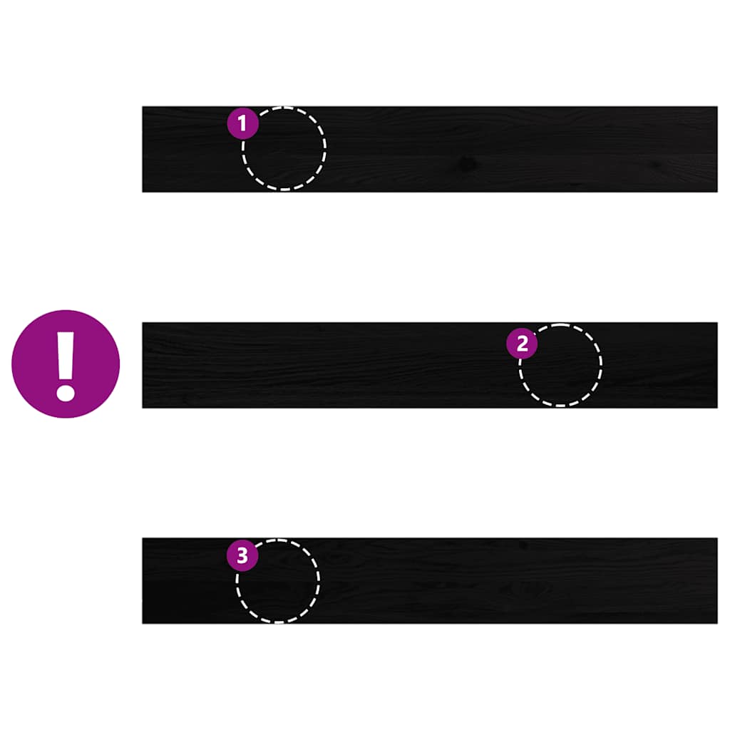 vidaXL Περβάζια παραθύρων 2 τεμ. Σκ. Καφέ 100x15x2εκ. Μασίφ Ξύλο Δρυός