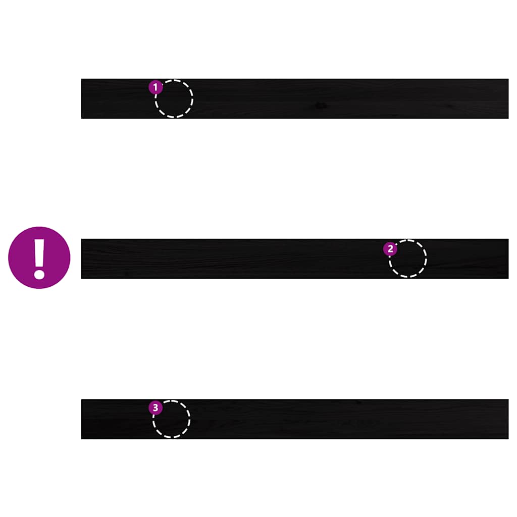 vidaXL Περβάζια παραθύρων 2 τεμ. Σκ. Καφέ 160x15x2εκ. Μασίφ Ξύλο Δρυός