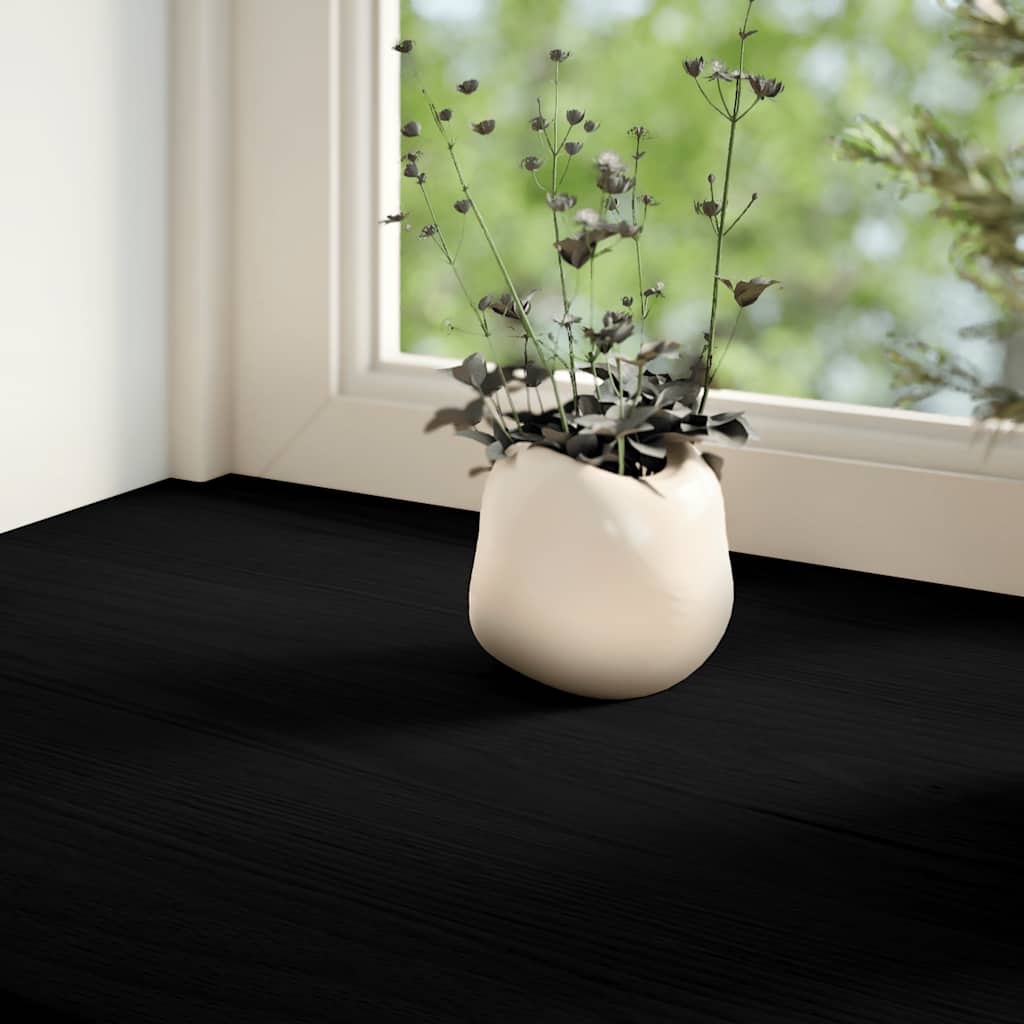 vidaXL Περβάζια παραθύρων 2 τεμ. Σκ. Καφέ 140x30x2εκ. Μασίφ Ξύλο Δρυός
