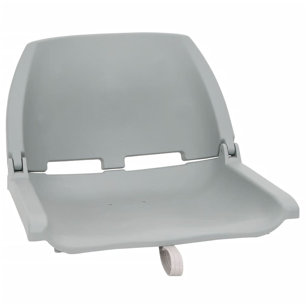 vidaXL Κάθισμα Σκάφους Πτυσσόμ. 2 τεμ. Γκρι 48x51x41 εκ Χωρίς Μαξιλάρι