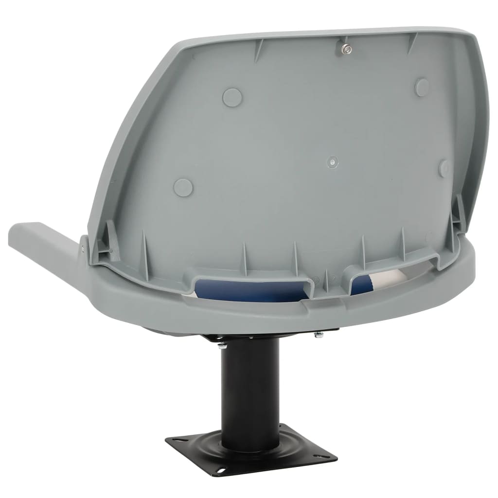 vidaXL Κάθισμα Σκάφους Πτυσσόμενο 4 τεμ. Μπλε/Λευκό 48x51x41 εκ.