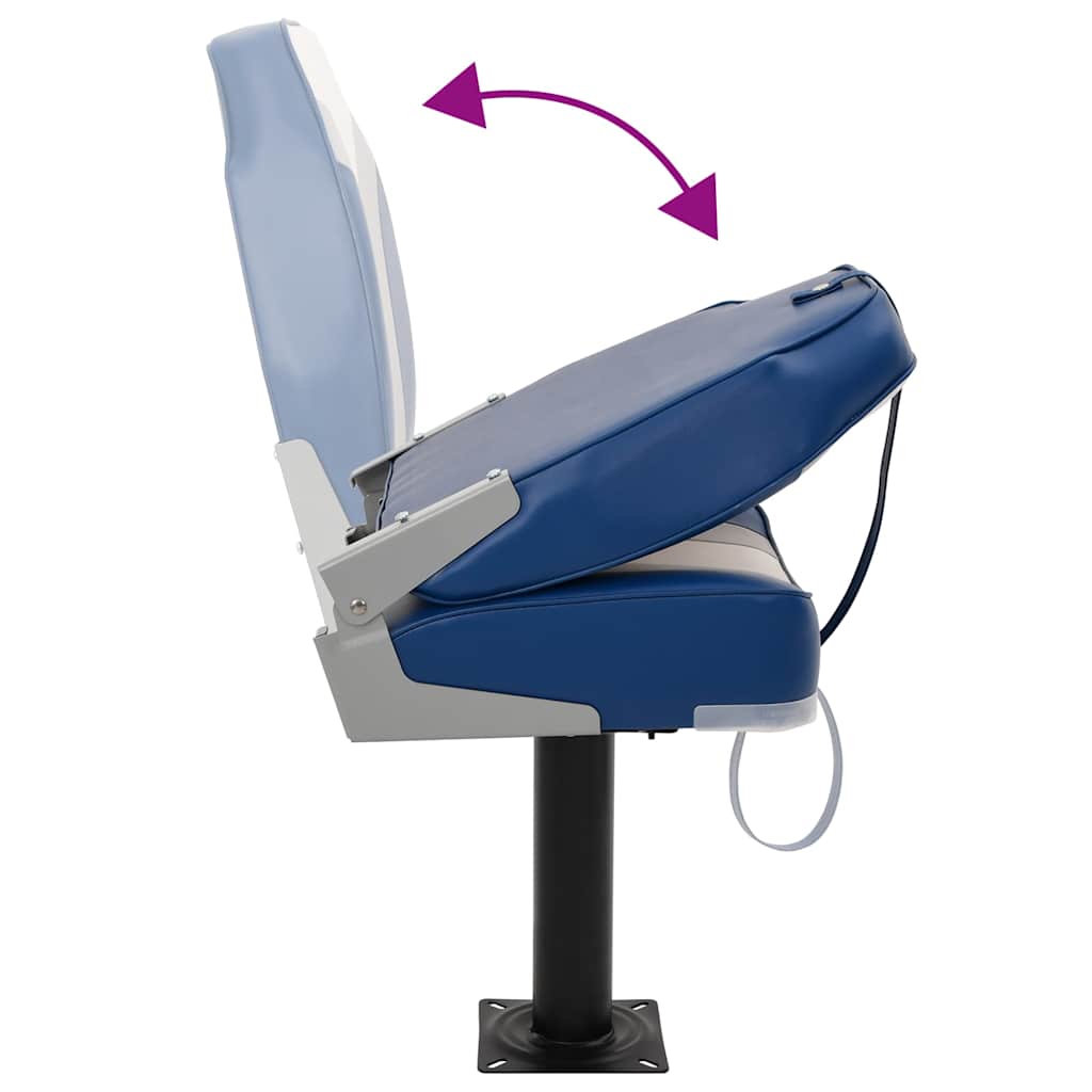 vidaXL Κάθισμα Σκάφους Σετ 4 τεμ. με Ψηλή Πλάτη Αναδιπλούμενο