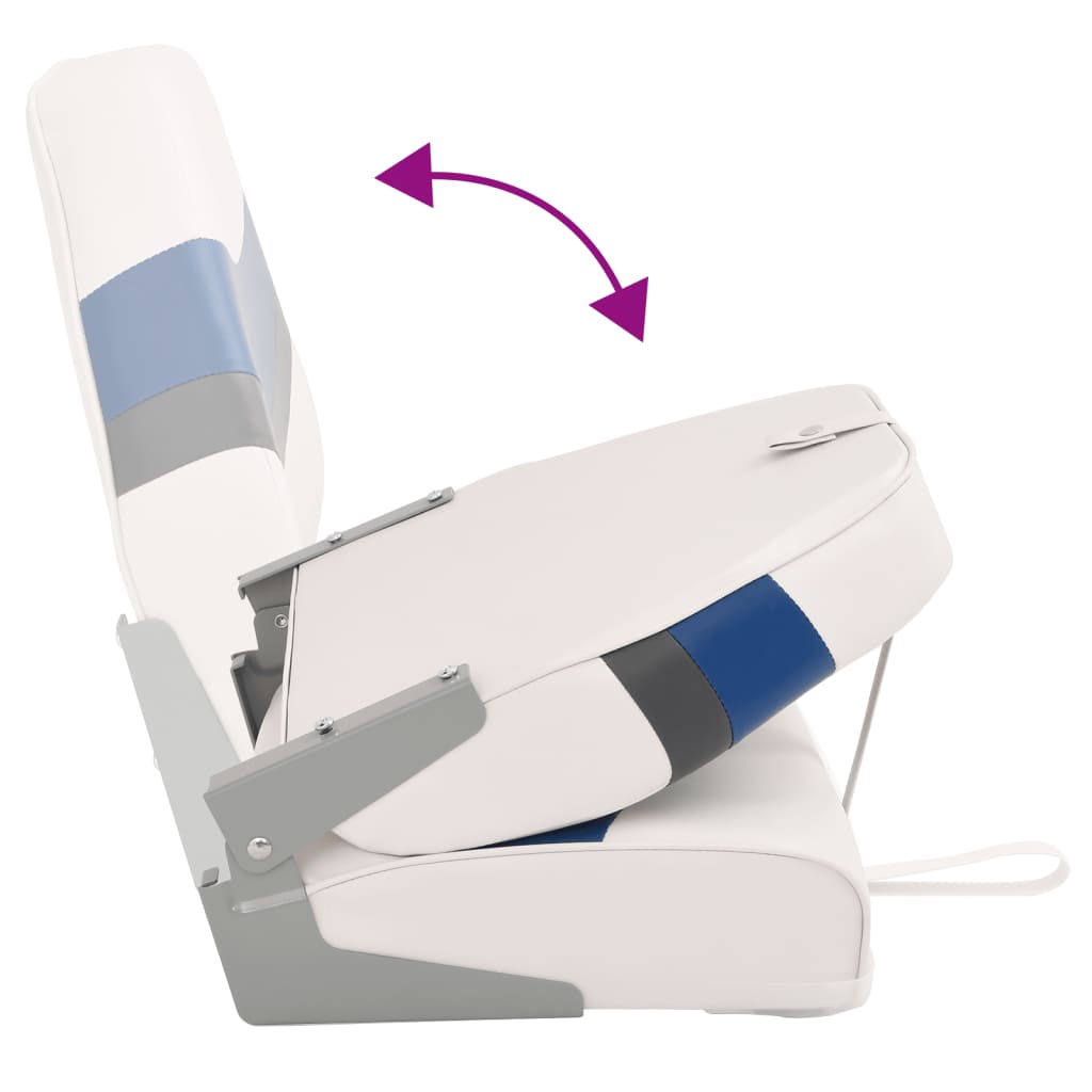 vidaXL Καθίσματα Σκάφους Πτυσσόμενα με Ψηλή Πλάτη 2 Τεμ. 44x38x55 εκ.