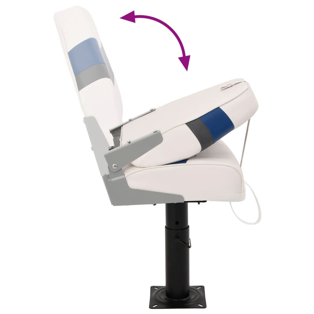 vidaXL Κάθισμα Σκάφους Σετ 4 τεμ. με Ψηλή Πλάτη Αναδιπλούμενο