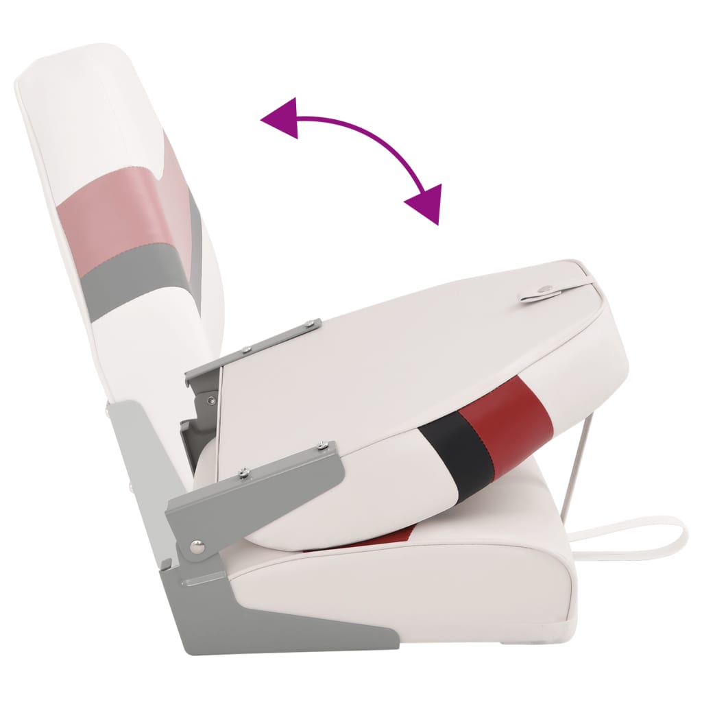 vidaXL Καθίσματα Σκάφους Πτυσσόμενα με Ψηλή Πλάτη 2 Τεμ. 44x38x55 εκ.