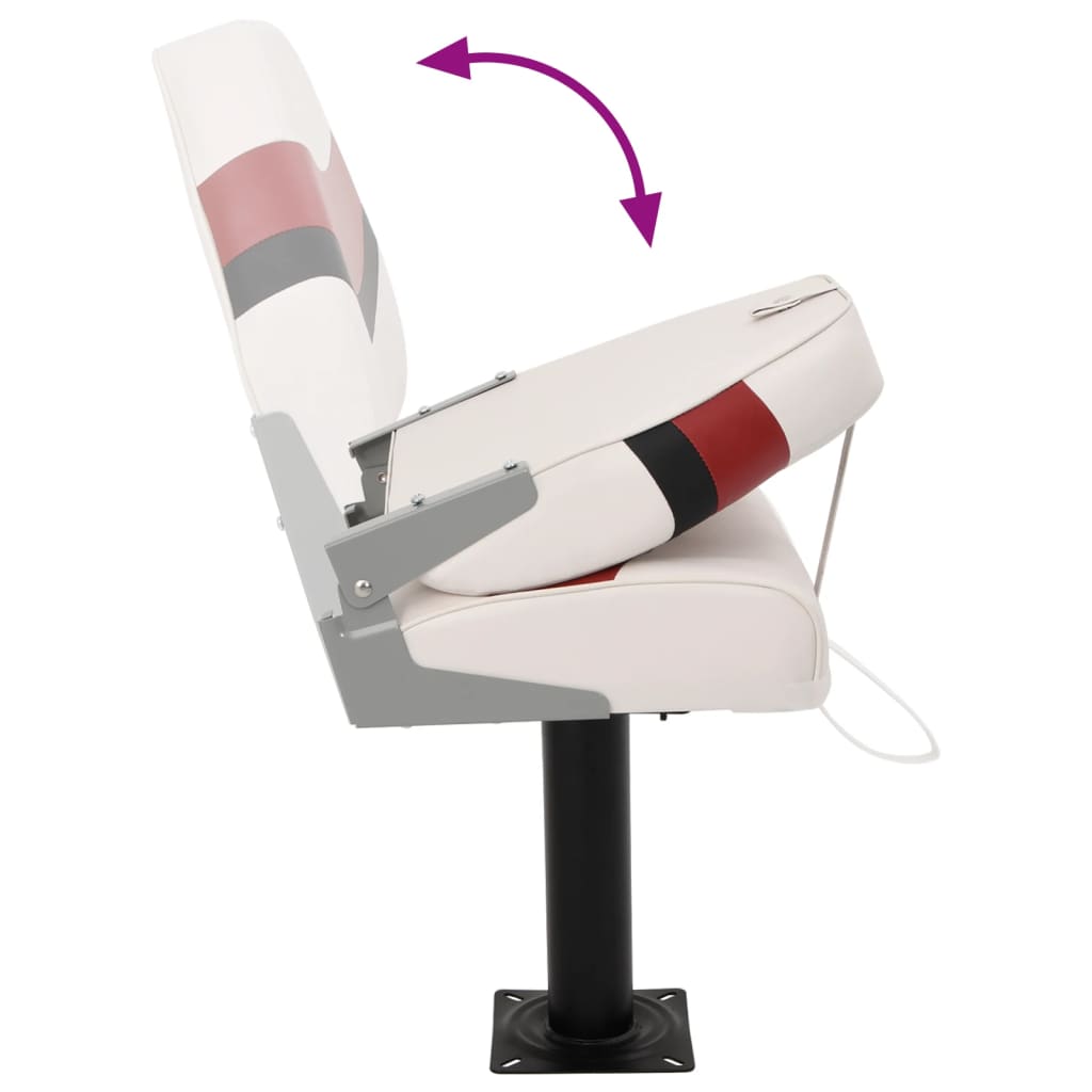 vidaXL Κάθισμα Σκάφους Σετ 4 τεμ. με Ψηλή Πλάτη Αναδιπλούμενο