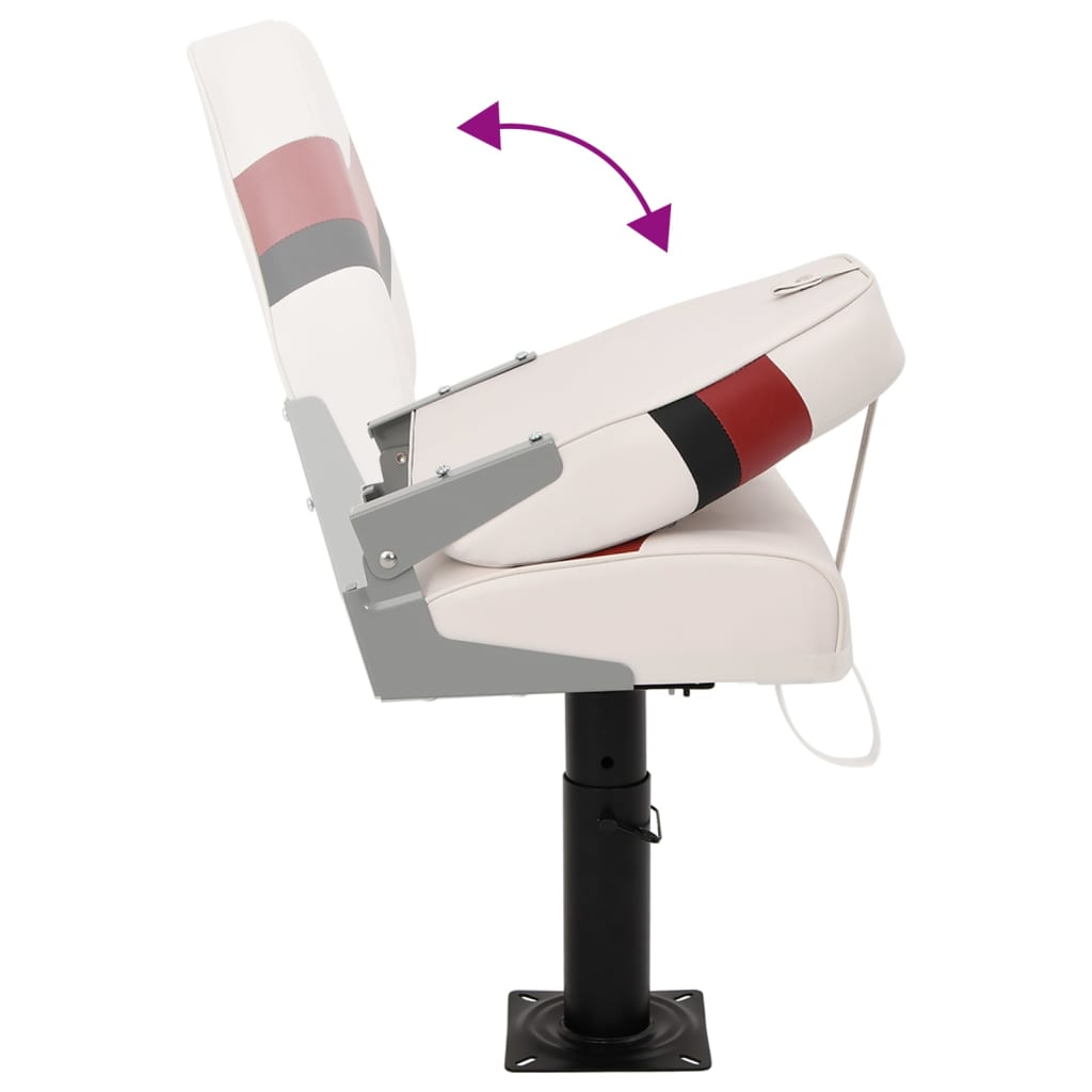 vidaXL Κάθισμα Σκάφους Σετ 4 τεμ. με Ψηλή Πλάτη Αναδιπλούμενο