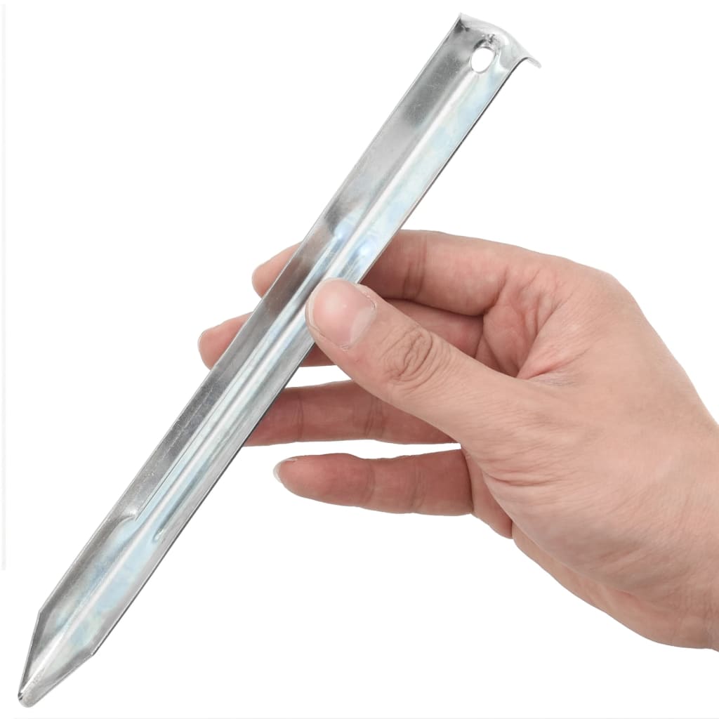 vidaXL Πασσαλάκια Σκηνής 24 τεμ. 22 εκ. Ø20 χιλ. Γαλβανισμένο Ατσάλι