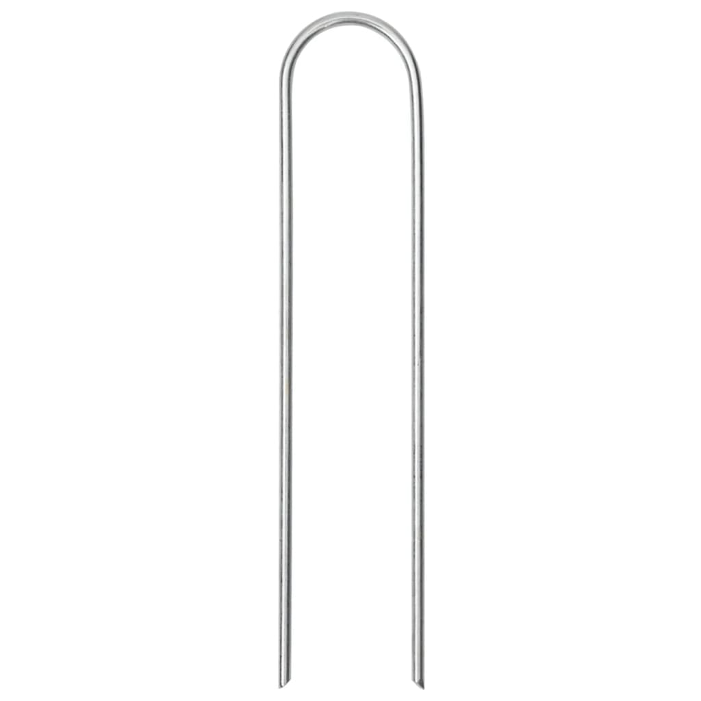 vidaXL Στηρίγματα Εδάφους Σχήμα U 25 τεμ. 15x3,5 εκ. Γαλβαν. Ατσάλι