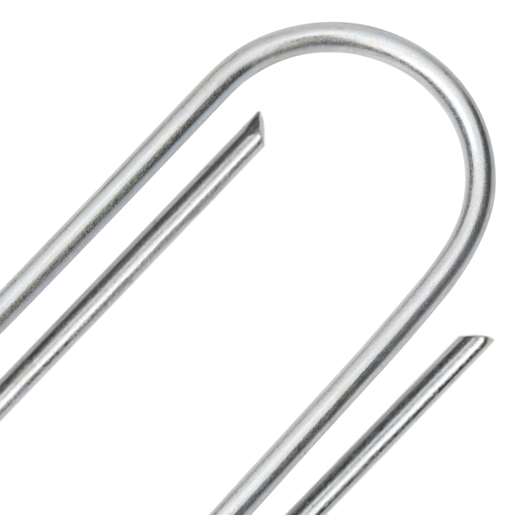 vidaXL Στηρίγματα Εδάφους Σχήμα U 25 τεμ. 15x3,5 εκ. Γαλβαν. Ατσάλι