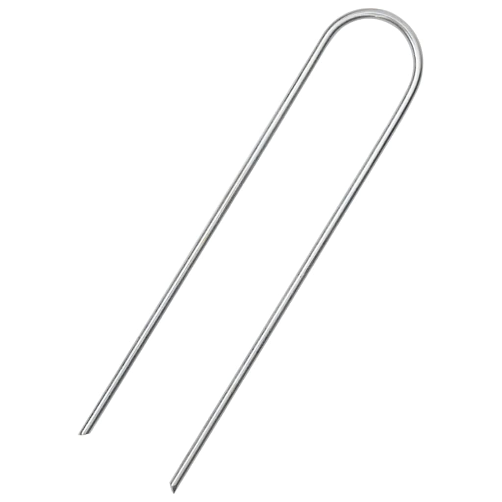 vidaXL Στηρίγματα Εδάφους Σχήμα U 50 τεμ. 15x3,5 εκ. Γαλβαν. Ατσάλι