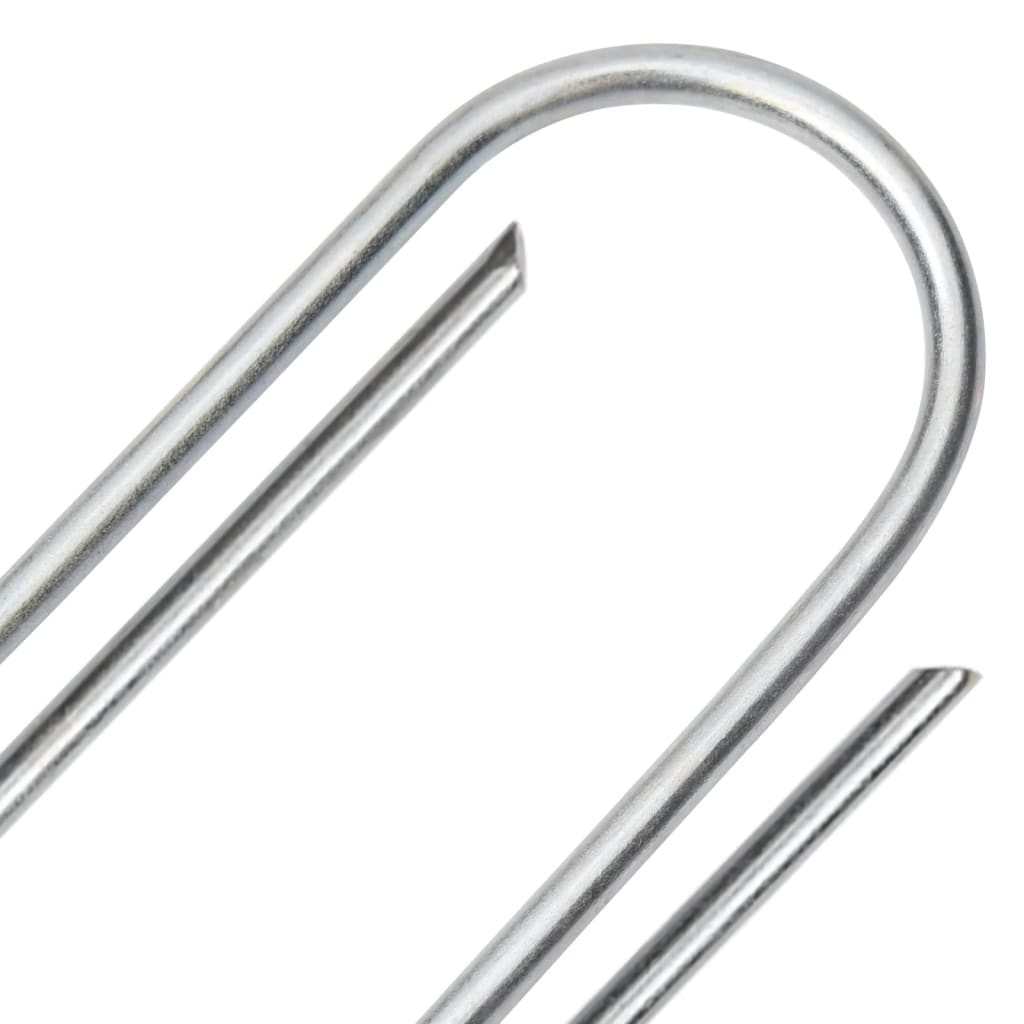 vidaXL Στηρίγματα Εδάφους Σχήμα U 50 τεμ. 15x3,5 εκ. Γαλβαν. Ατσάλι