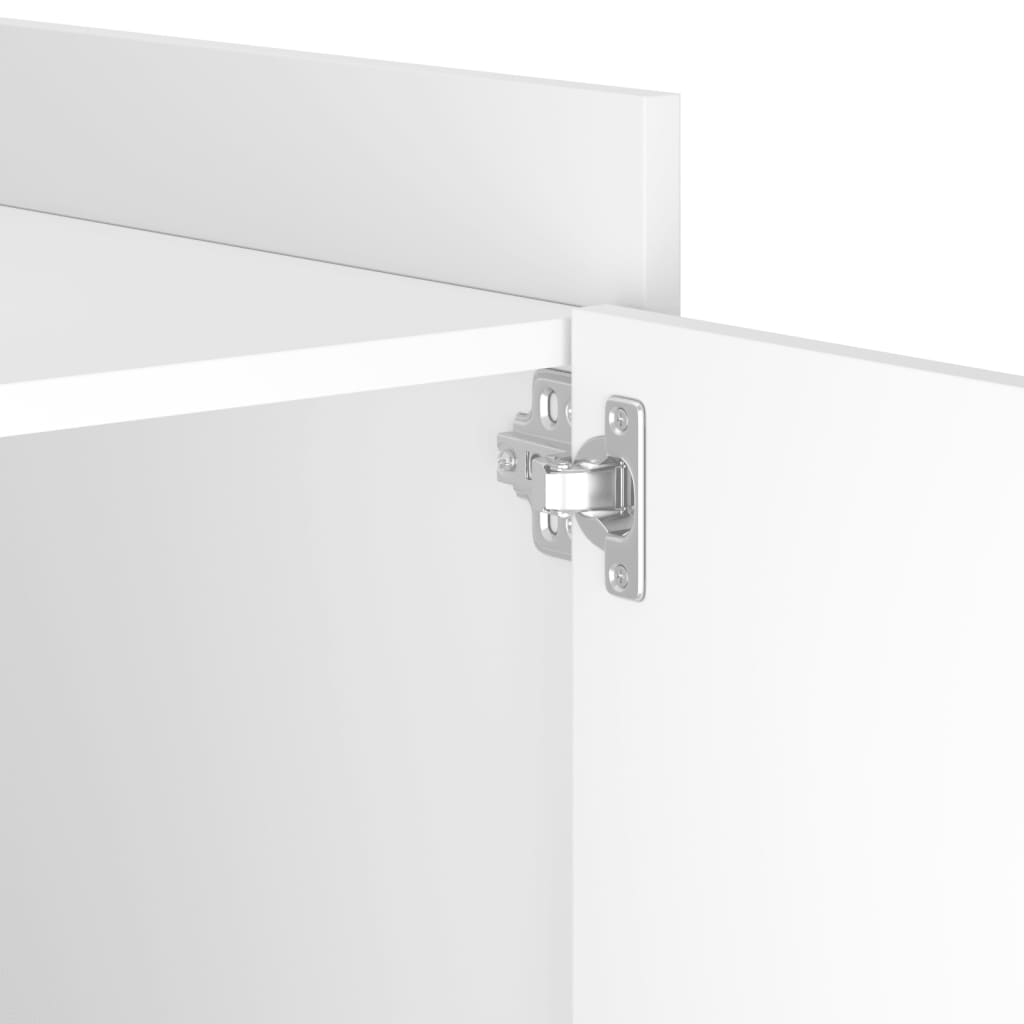 vidaXL Κομοδίνο Λευκό 45x50x50 εκ. από Επεξεργασμένο Ξύλο