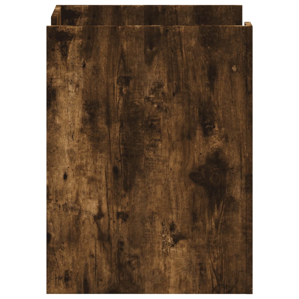 vidaXL Κομοδίνο Καπνιστή Δρυς 45x50x65 εκ. από Επεξεργασμένο Ξύλο