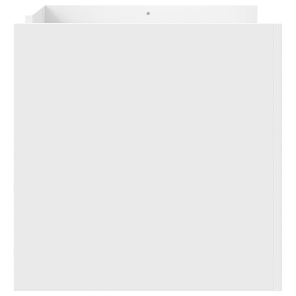 vidaXL Τραπεζάκι Σαλονιού Λευκό 80x50x50 εκ. από Επεξεργασμένο Ξύλο