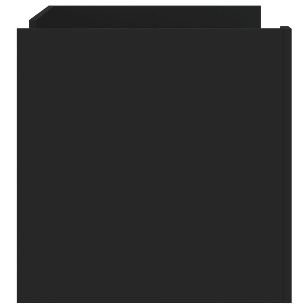 vidaXL Τραπεζάκι Σαλονιού Μαύρο 100x50x50 εκ. Επεξεργασμένο Ξύλο