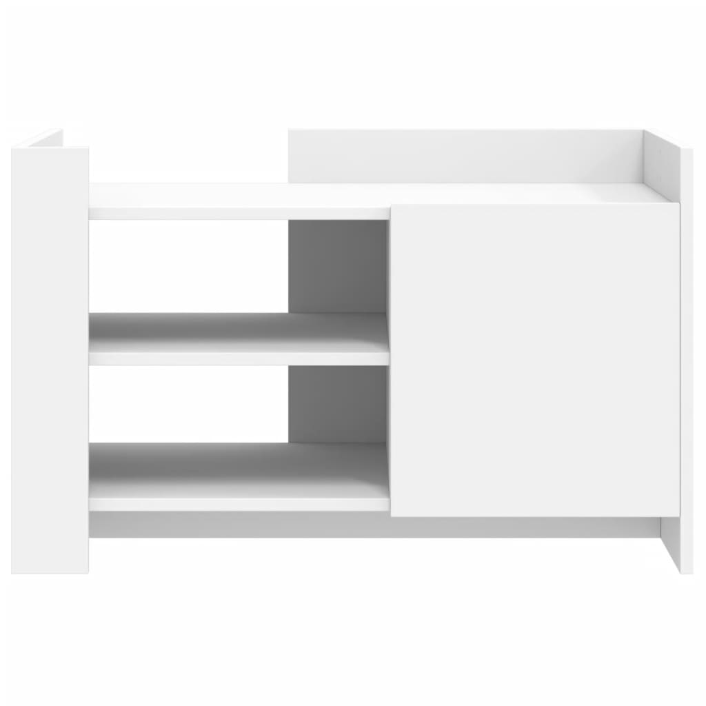 vidaXL Τραπεζάκι Σαλονιού Λευκό 80x50x50 εκ. από Επεξεργασμένο Ξύλο