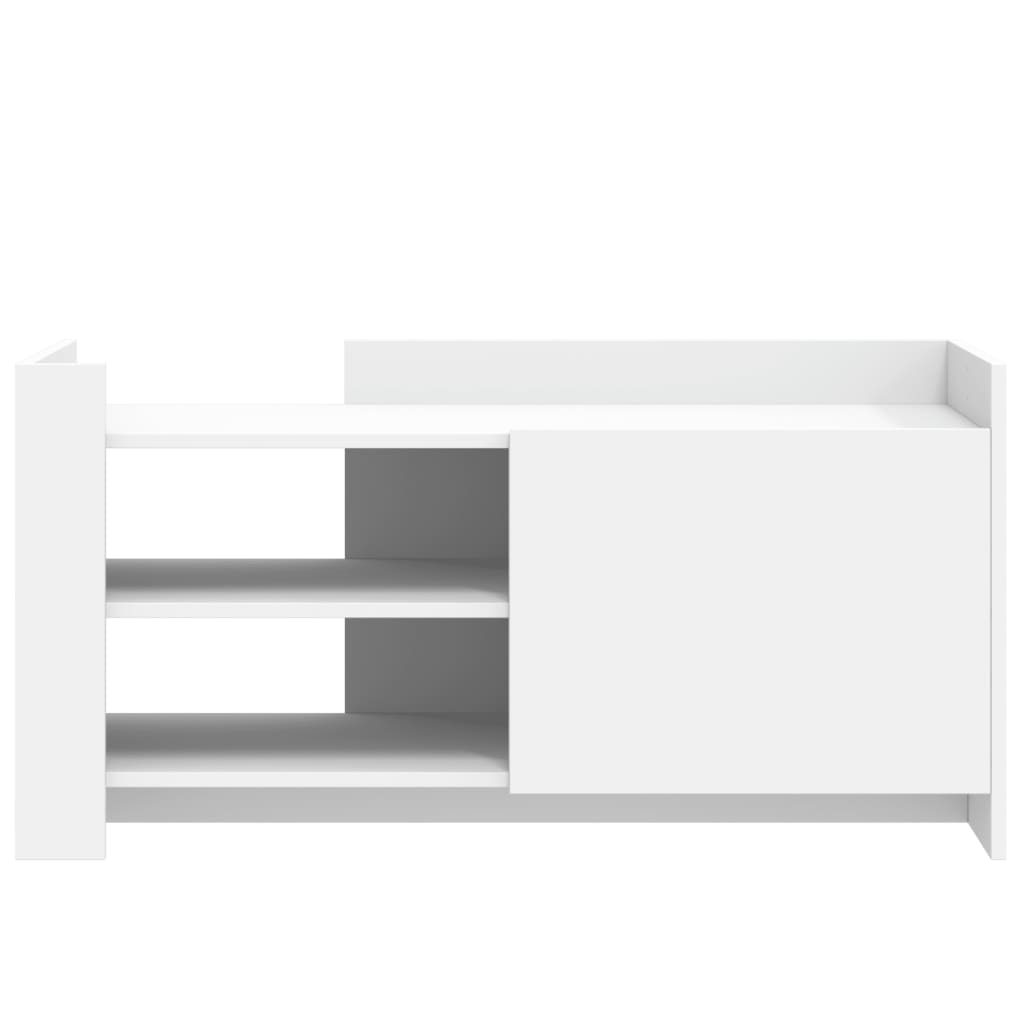 vidaXL Τραπεζάκι Σαλονιού Λευκό 100x50x50 εκ. Επεξεργασμένο Ξύλο