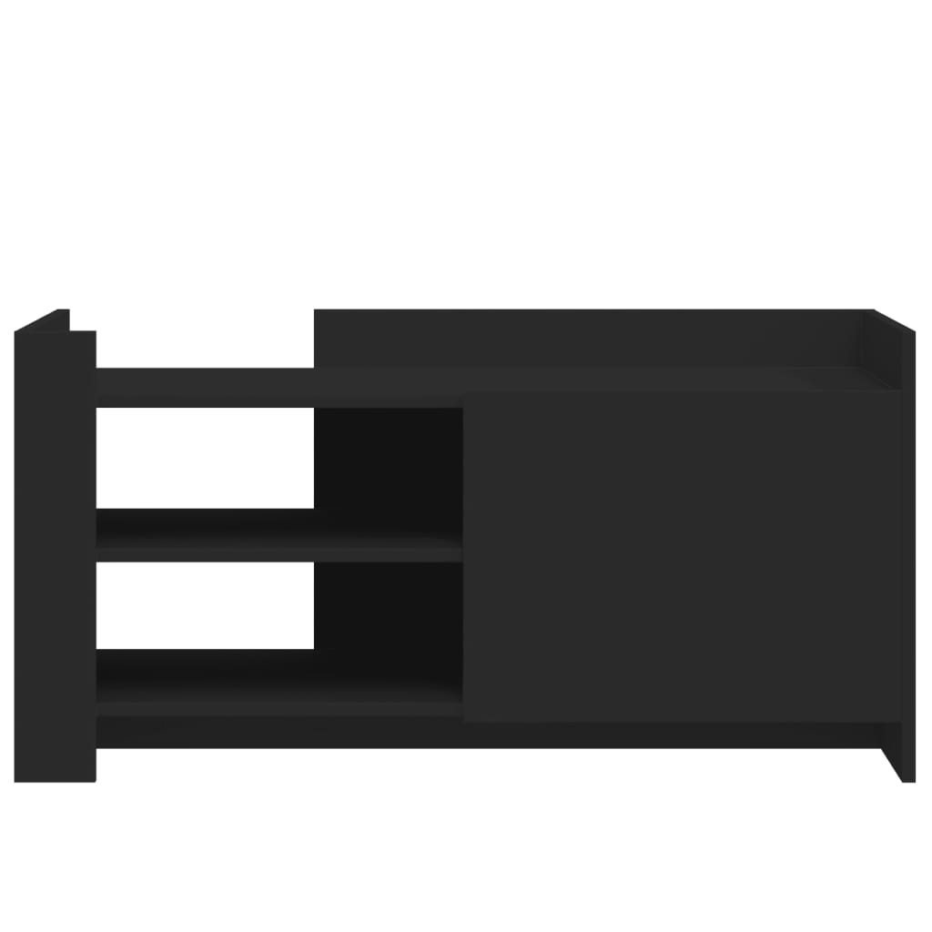 vidaXL Τραπεζάκι Σαλονιού Μαύρο 100x50x50 εκ. Επεξεργασμένο Ξύλο