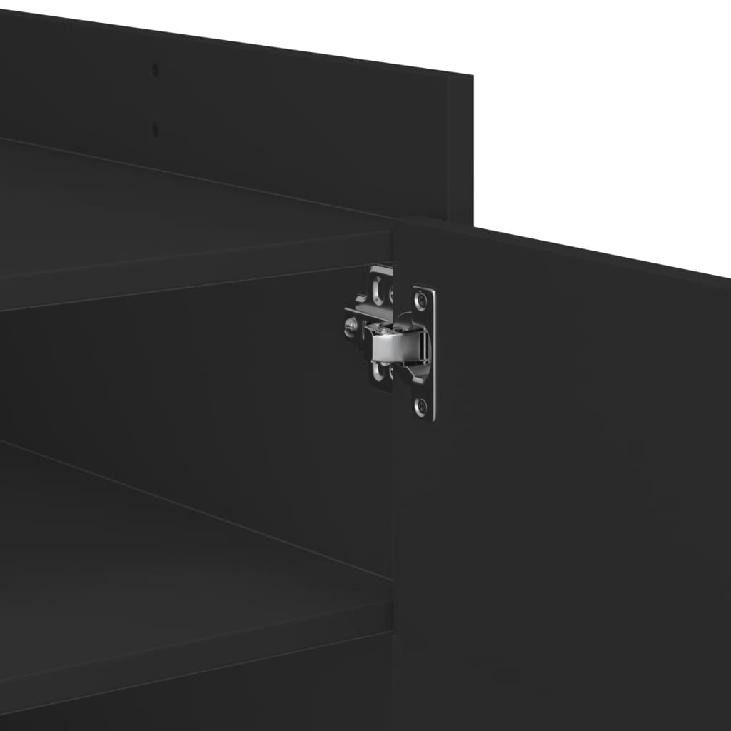 vidaXL Τραπεζάκι Σαλονιού Μαύρο 100x50x50 εκ. Επεξεργασμένο Ξύλο