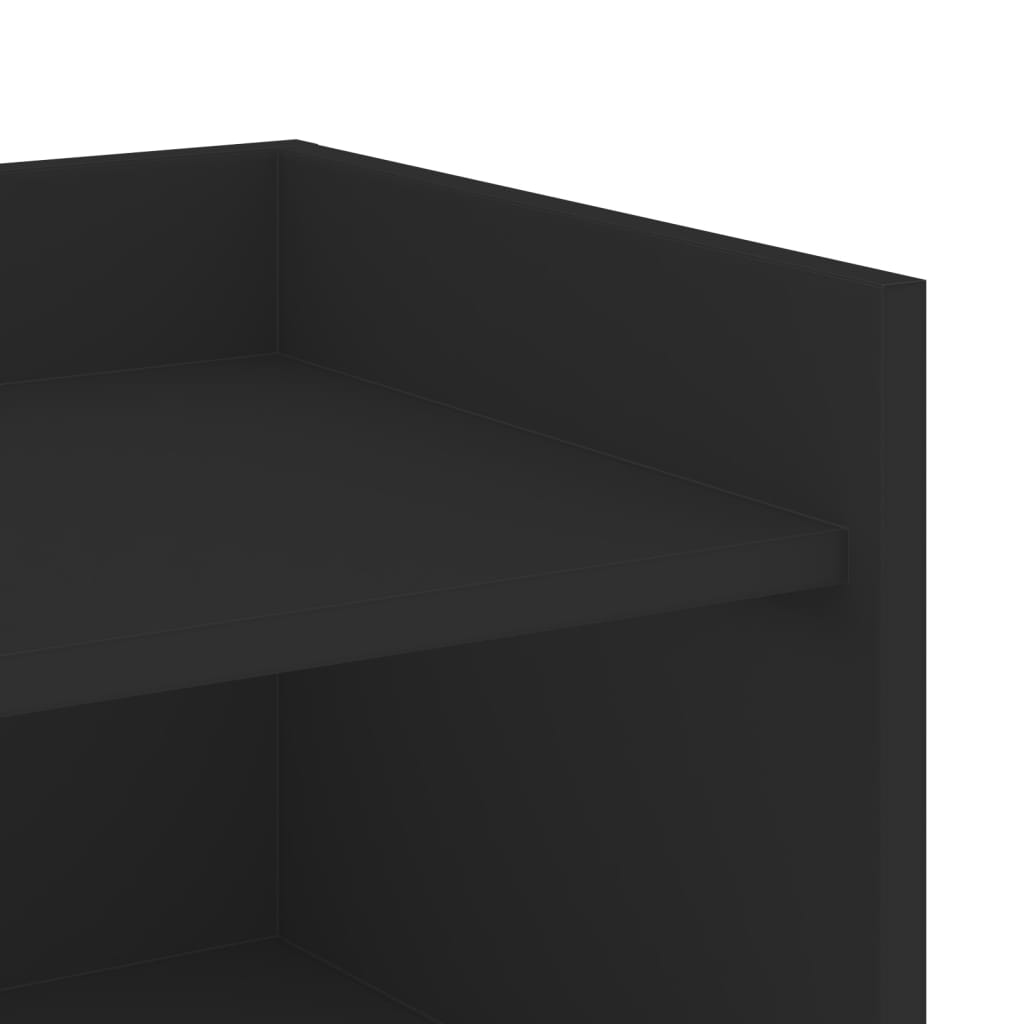 vidaXL Συρταριέρα Μαύρη 45x35x75 εκ. από Επεξεργασμένο Ξύλο