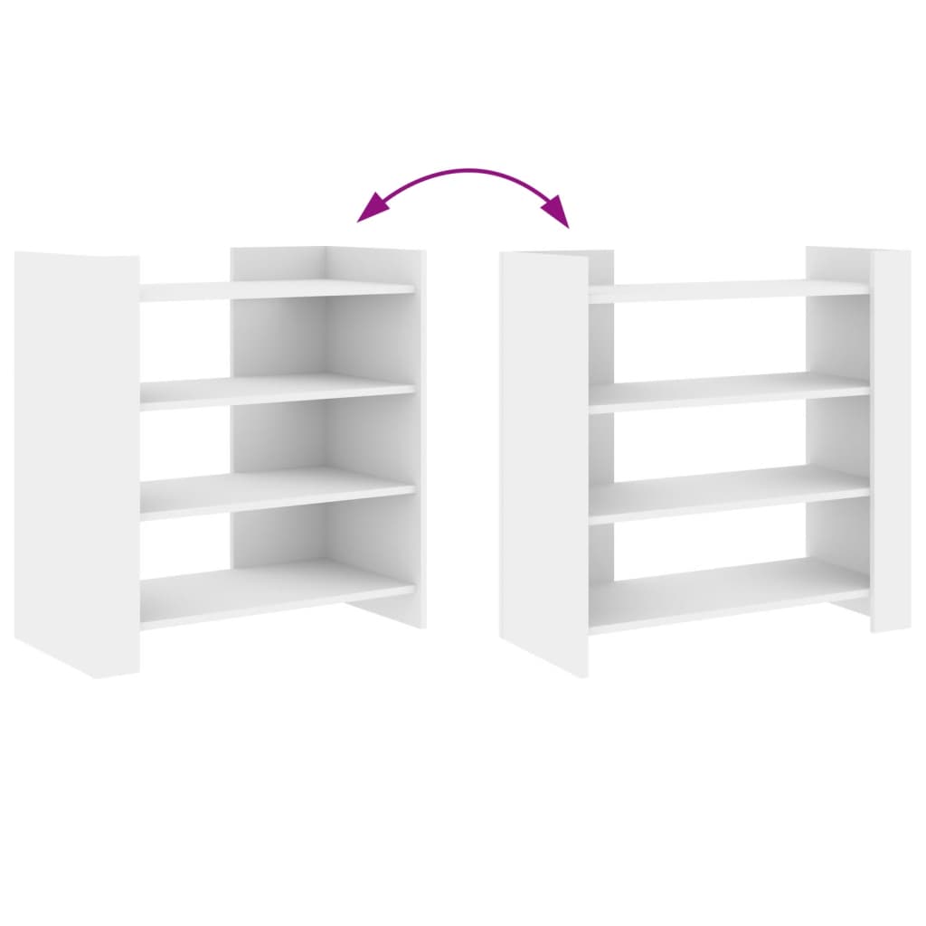 vidaXL Ραφιέρα Λευκή 73,5x35x75 εκ. από Επεξεργασμένο Ξύλο