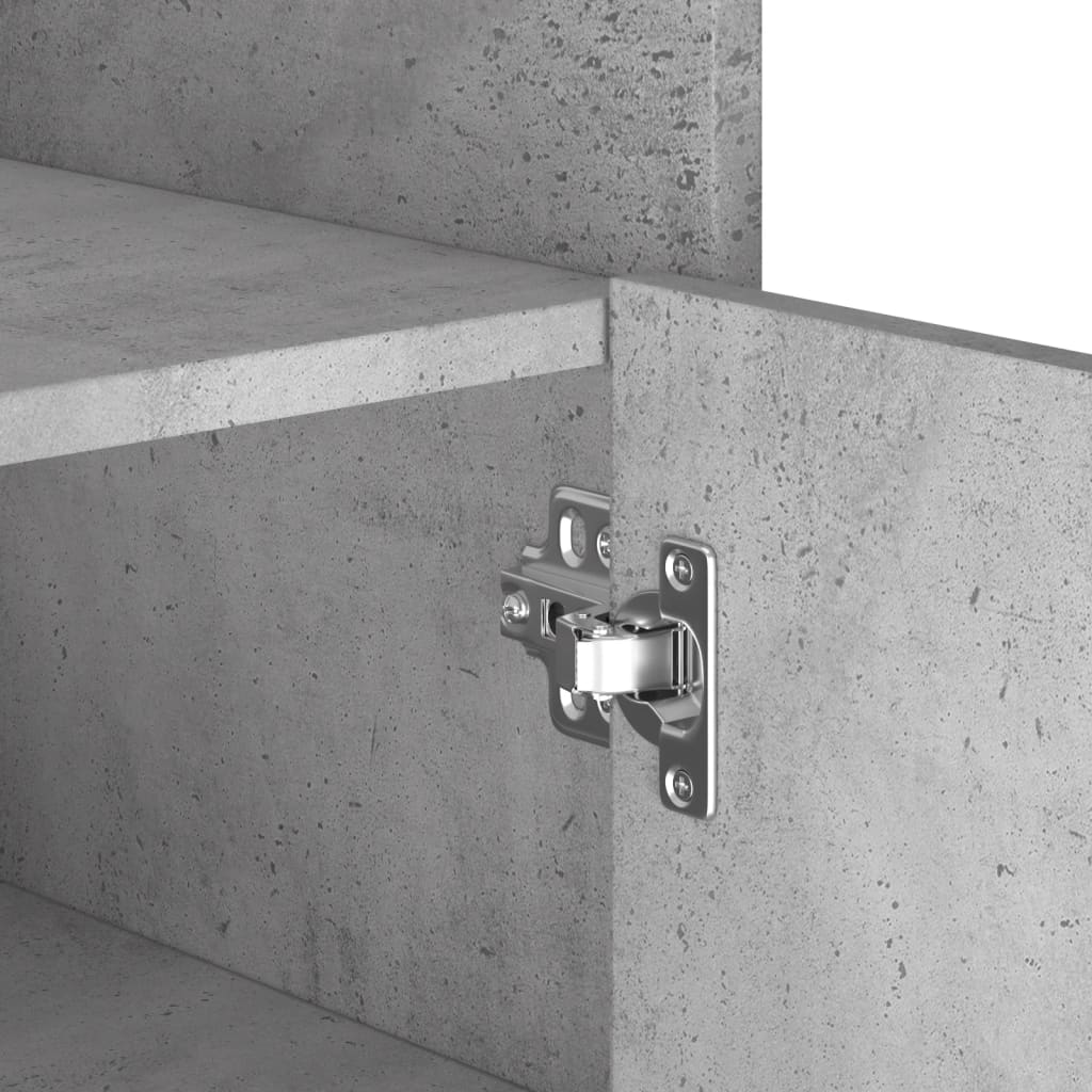 vidaXL Συρταριέρα Γκρι Σκυροδ. 45x35x75 εκ. από Επεξεργασμένο Ξύλο