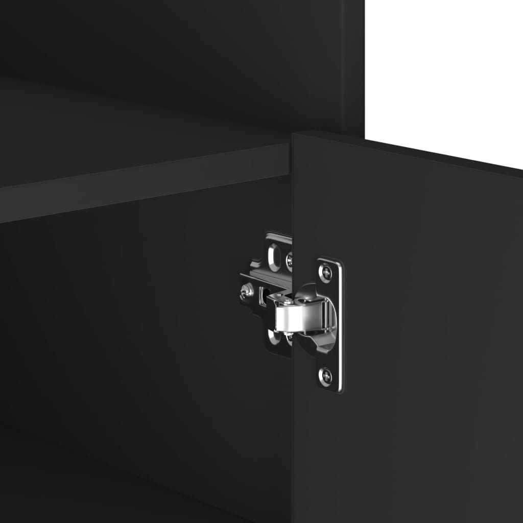 vidaXL Ντουλάπι Μαύρο 73,5x35x75 εκ. από Επεξεργασμένο Ξύλο