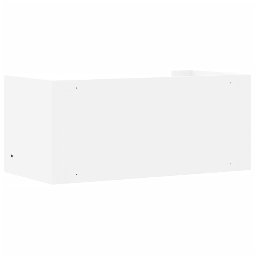 vidaXL Ράφι Τοίχου Λευκό 70,5 x 35 x 30,5 εκ. από Επεξεργασμένο Ξύλο