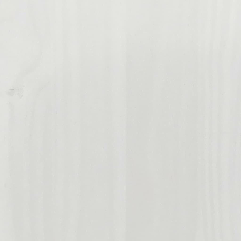 vidaXL Ντουλάπα Corona Λευκό 102x52x186 εκ. από Μασίφ Ξύλο Πεύκου