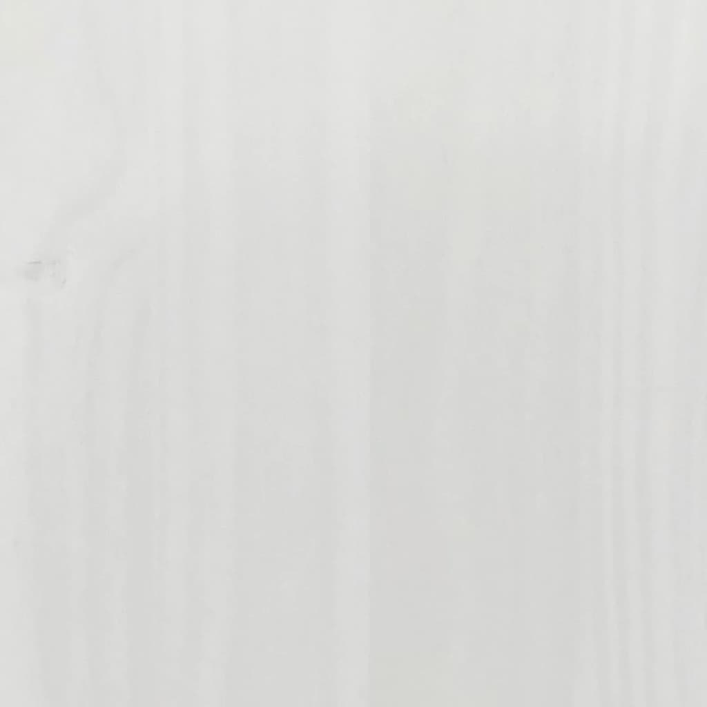 vidaXL Ντουλάπα Corona Λευκό 194x52x186 εκ. από Μασίφ Ξύλο Πεύκου