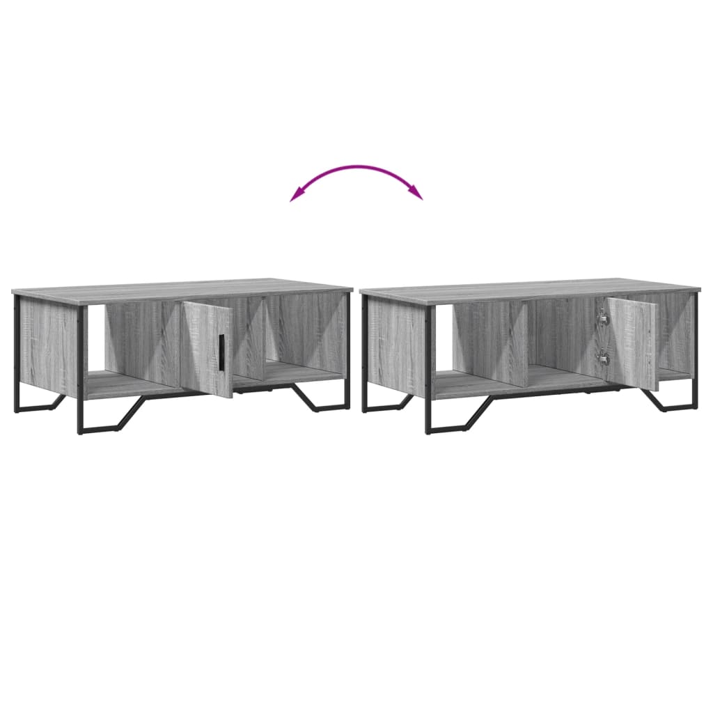 vidaXL Τραπεζάκι Σαλονιού Γκρι Sonoma 100x51x40 εκ. Επεξεργασμένο Ξύλο