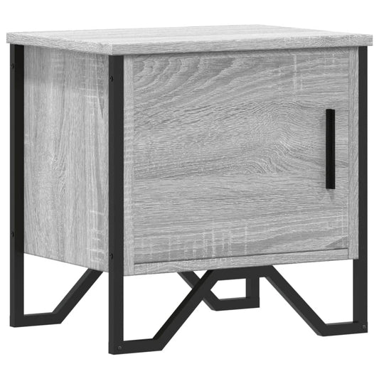 vidaXL Κομοδίνο Γκρι Sonoma 40 x 30 x 40 εκ. από Επεξεργασμένο Ξύλο