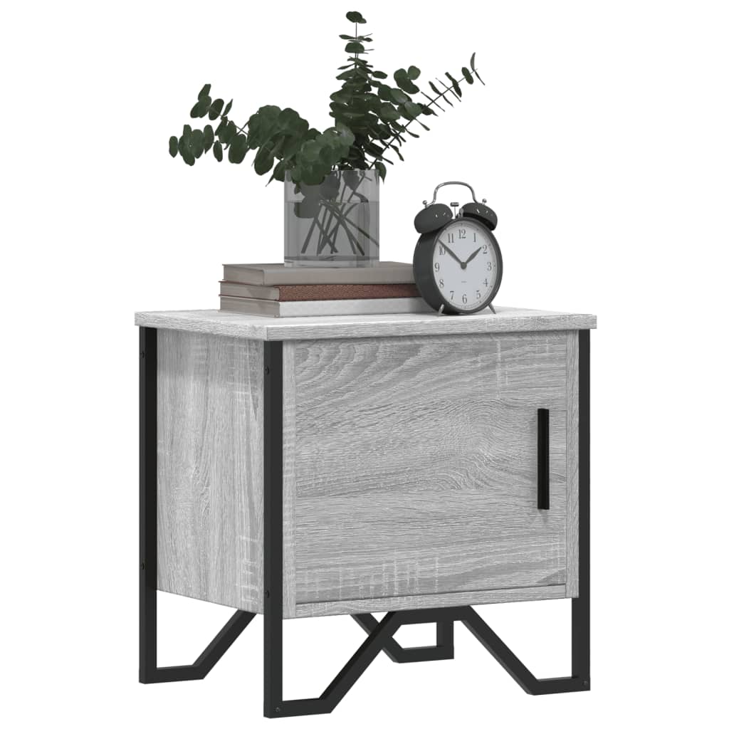 vidaXL Κομοδίνο Γκρι Sonoma 40 x 30 x 40 εκ. από Επεξεργασμένο Ξύλο