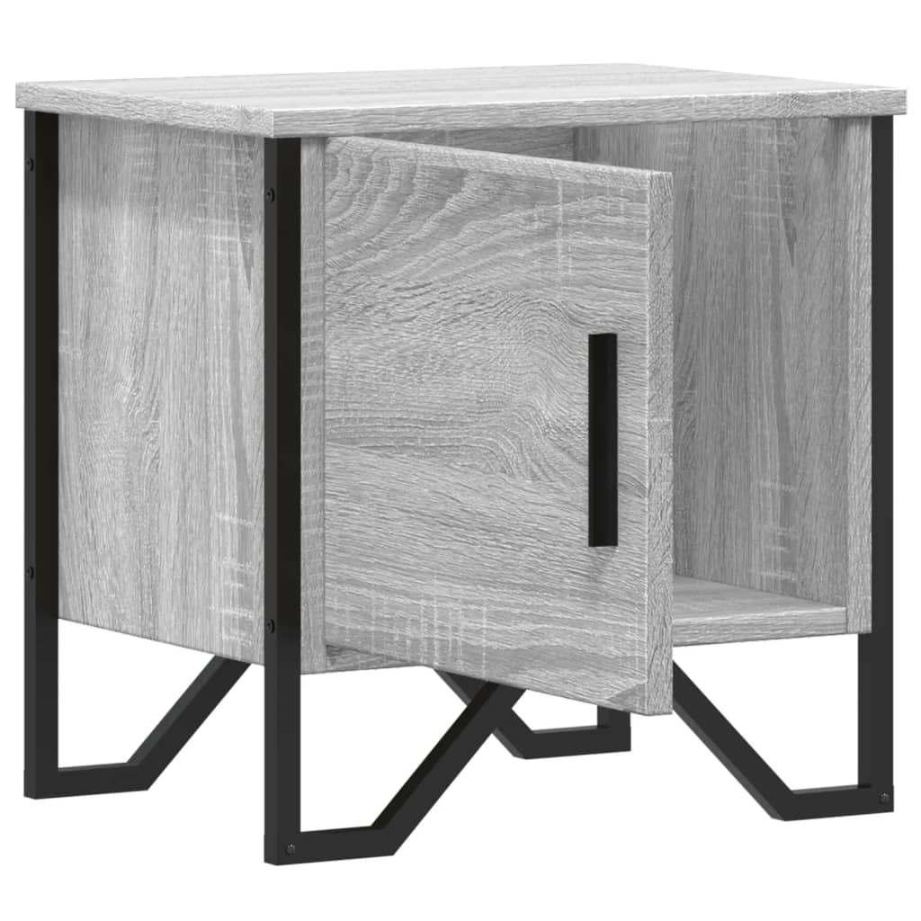 vidaXL Κομοδίνο Γκρι Sonoma 40 x 30 x 40 εκ. από Επεξεργασμένο Ξύλο