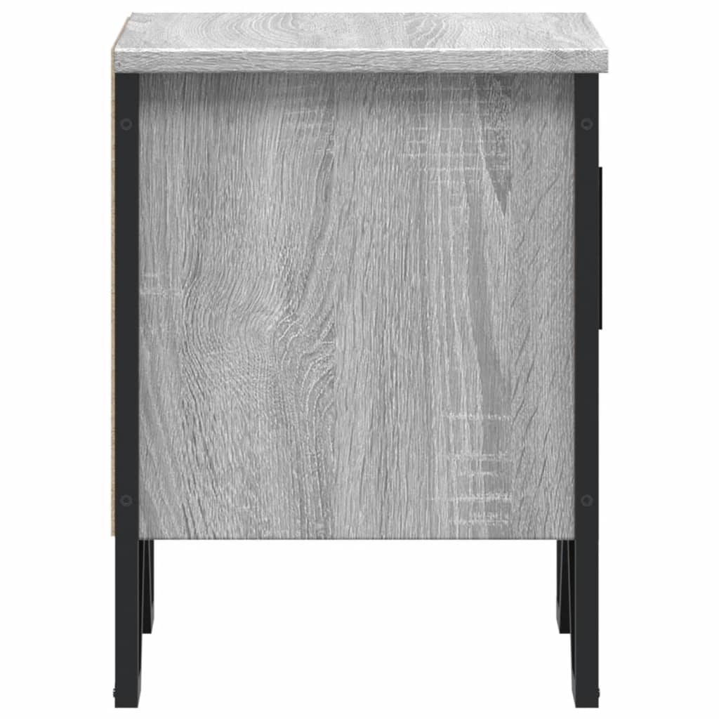 vidaXL Κομοδίνο Γκρι Sonoma 40 x 30 x 40 εκ. από Επεξεργασμένο Ξύλο