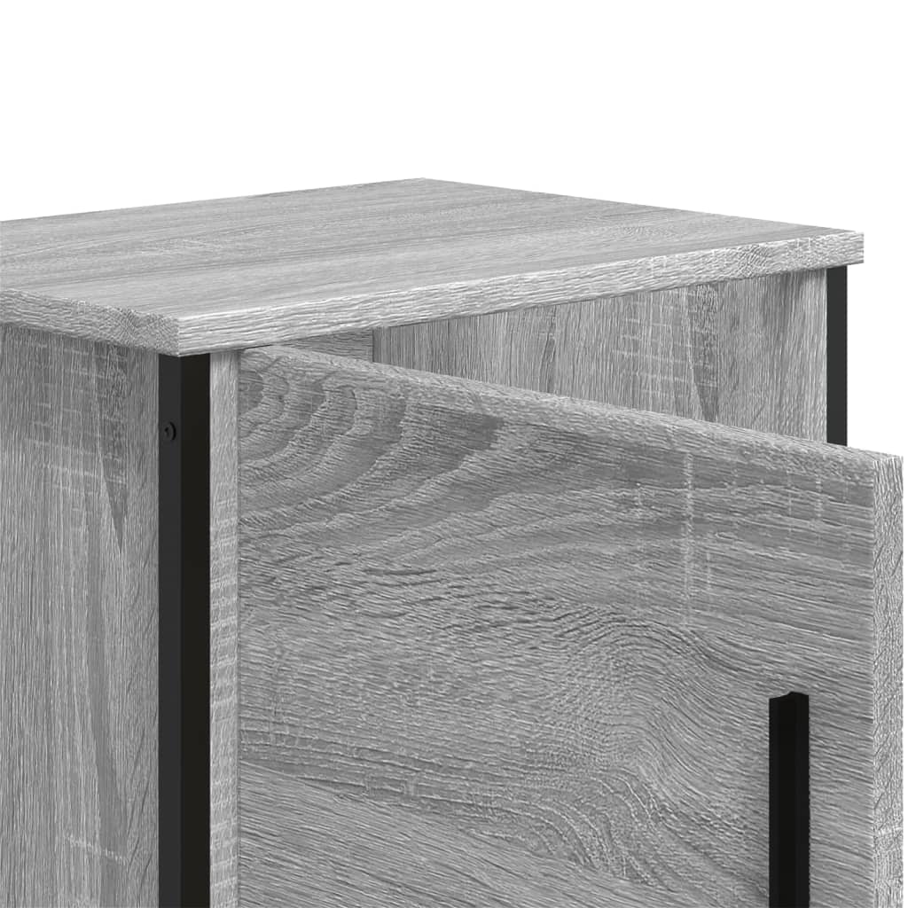 vidaXL Κομοδίνο Γκρι Sonoma 40 x 30 x 40 εκ. από Επεξεργασμένο Ξύλο