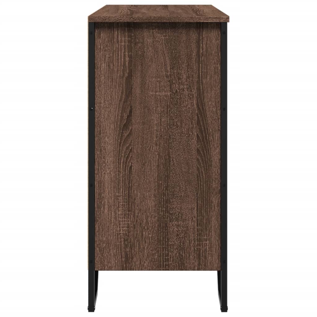 vidaXL Συρταριέρα Καφέ Δρυς 91x35,5x74,5 εκ. από Επεξεργασμένο Ξύλο