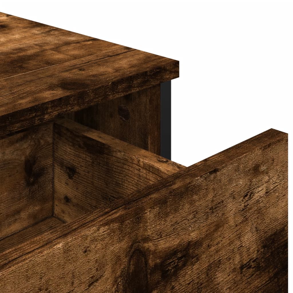 vidaXL Ντουλάπι Καπνιστή Δρυς 97x32,5x74,5 εκ. από Επεξεργ. Ξύλο