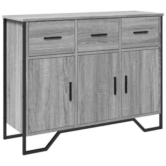 vidaXL Ντουλάπι Γκρι Sonoma 97x32,5x74,5 εκ. από Επεξεργασμένο Ξύλο
