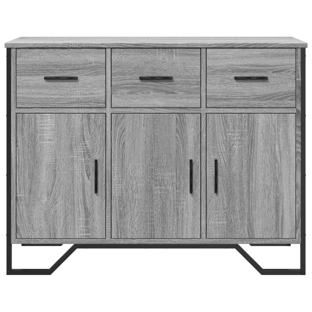 vidaXL Ντουλάπι Γκρι Sonoma 97x32,5x74,5 εκ. από Επεξεργασμένο Ξύλο