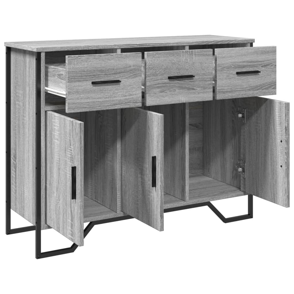 vidaXL Ντουλάπι Γκρι Sonoma 97x32,5x74,5 εκ. από Επεξεργασμένο Ξύλο