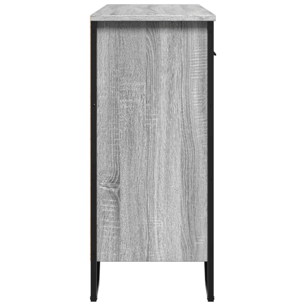 vidaXL Ντουλάπι Γκρι Sonoma 97x32,5x74,5 εκ. από Επεξεργασμένο Ξύλο