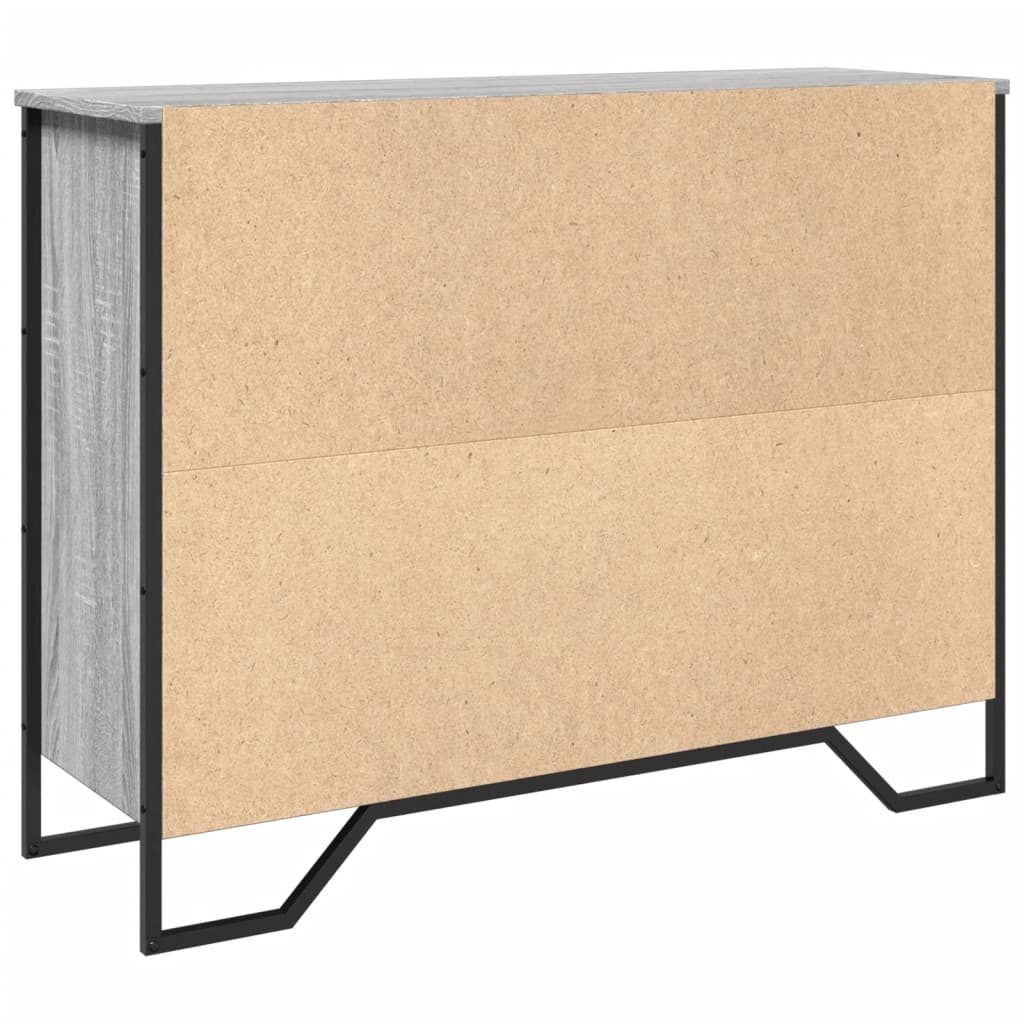 vidaXL Ντουλάπι Γκρι Sonoma 97x32,5x74,5 εκ. από Επεξεργασμένο Ξύλο
