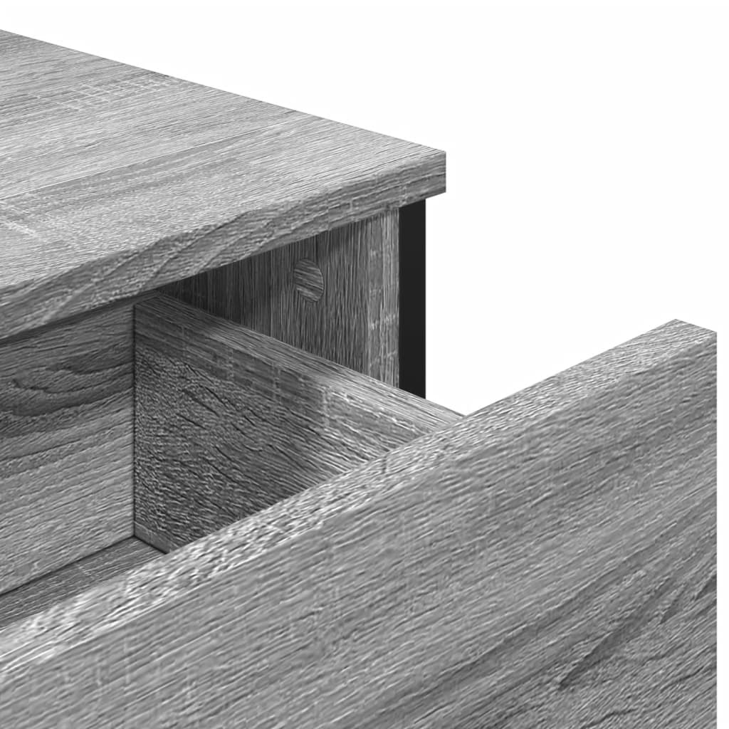 vidaXL Ντουλάπι Γκρι Sonoma 97x32,5x74,5 εκ. από Επεξεργασμένο Ξύλο