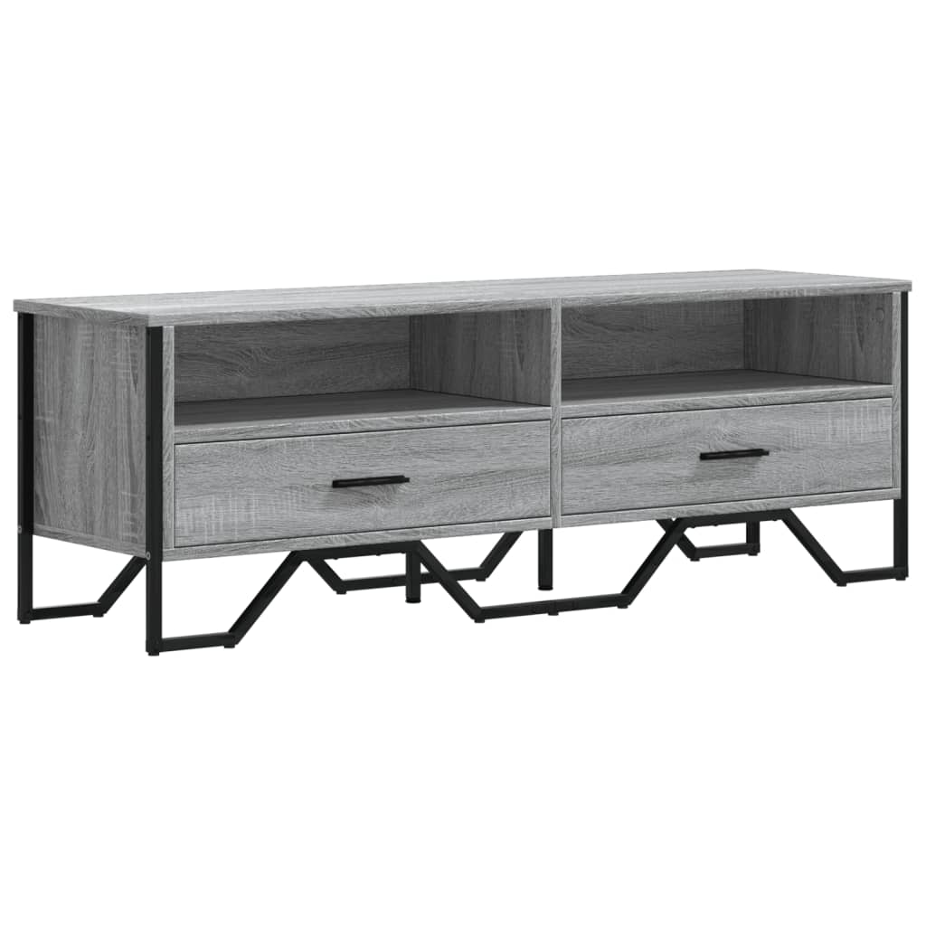 vidaXL Έπιπλο Τηλεόρασης Γκρι Sonoma 122x34x41 εκ. από Επεξεργ. Ξύλο