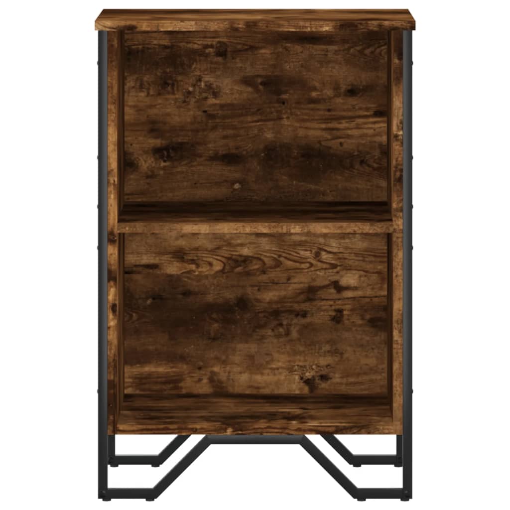 vidaXL Βιβλιοθήκη Καπνιστή Δρυς 50x31x74,5 εκ. από Επεξεργασμένο Ξύλο