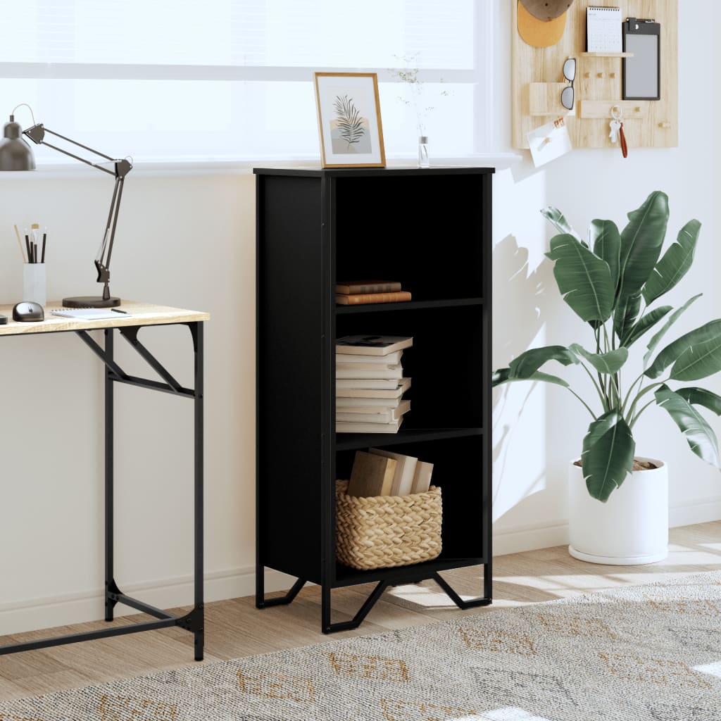 vidaXL Βιβλιοθήκη Μαύρη 50x31x106 εκ. από Επεξεργασμένο Ξύλο