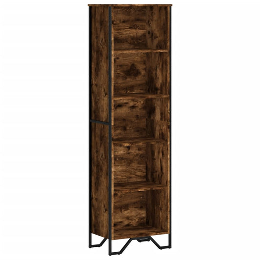 vidaXL Βιβλιοθήκη Καπνιστή Δρυς 50x31x169 εκ. από Επεξεργασμένο Ξύλο