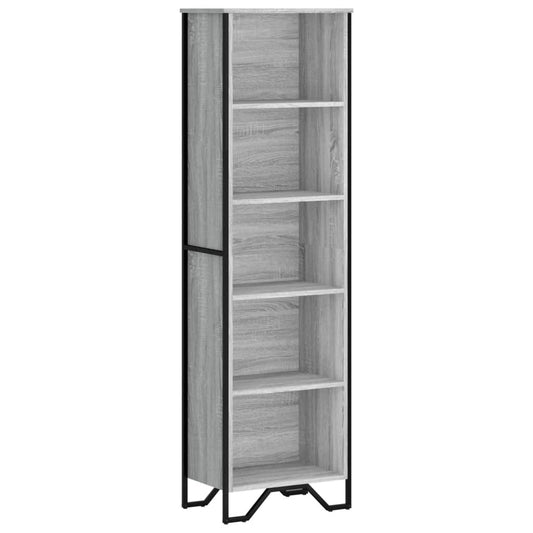 vidaXL Βιβλιοθήκη Γκρι Sonoma 50x31x169 εκ. από Επεξεργ. Ξύλο